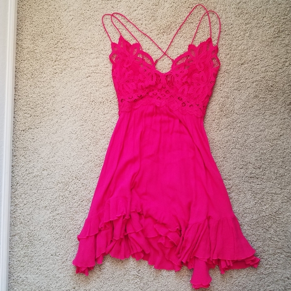 ⭐ONE LEFT⭐ Free People Fushia Adella Dress - Picture 8 of 10